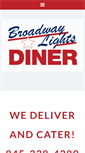 Mobile Screenshot of broadwaylightsdiner.com