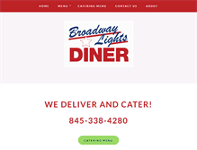 Tablet Screenshot of broadwaylightsdiner.com